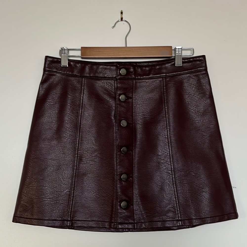 Express Faux Leather Skirt